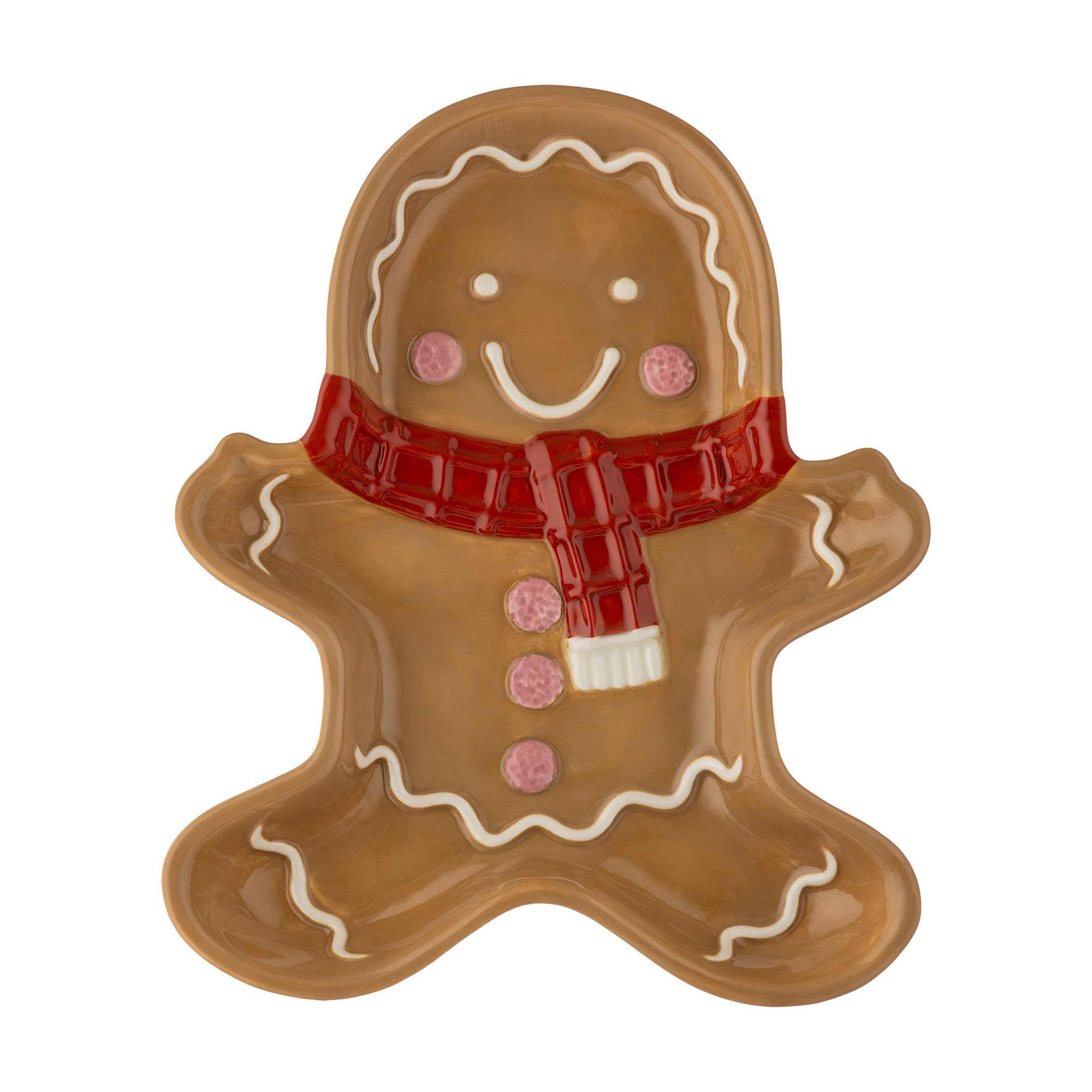 Price & Kensington Gingerbread Ceramic Christmas Plate