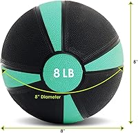 Vista 2 de ProsourceFit Weighted Medicine Ball for Full Body Workouts