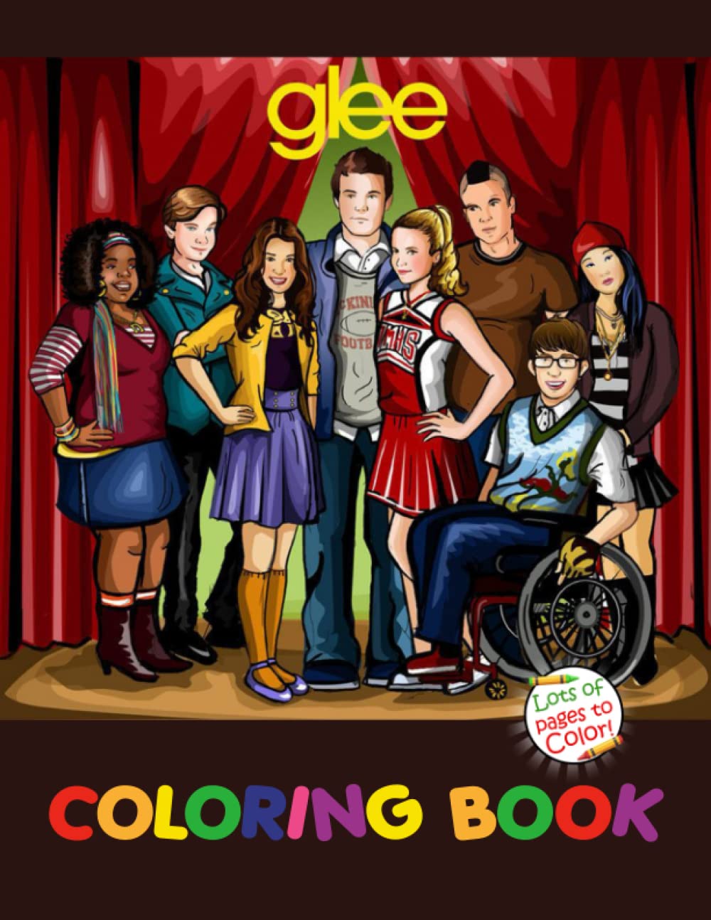 Glee Coloring Book: Adult Coloring Books With 50+ Colouring Pages For Relaxation And Stress Relief