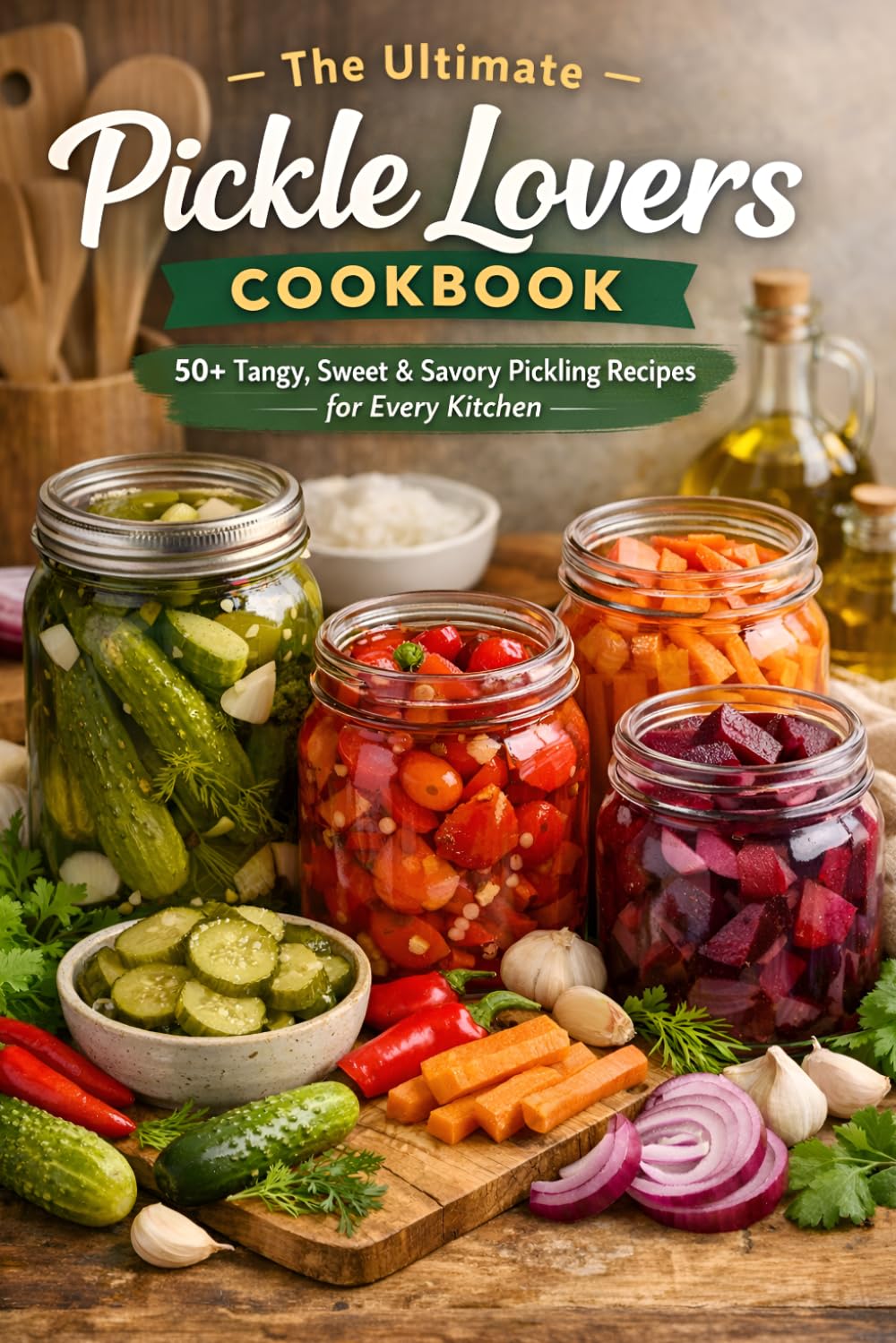 The Ultimate Pickle Lovers Cookbook: 50+ Tangy, Sweet & Savory Pickling Recipes for Every Kitchen — Homemade Pickles, Ferments & Preserves from ... + Brine Tips for Perfect Texture Every Time
