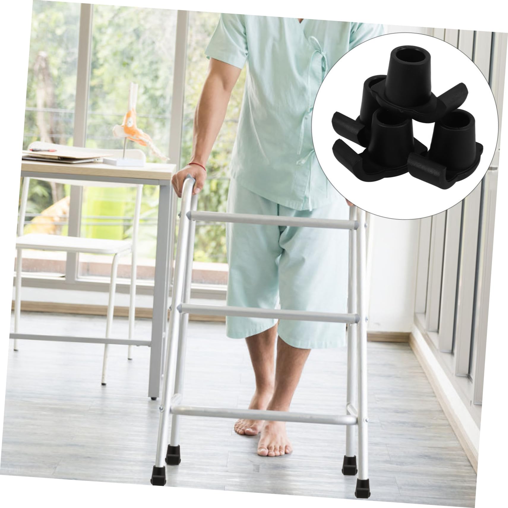 HAPINARY Walker Sliders or Gliders Pcs Walker Feet Glides for Senior Walking Sticks