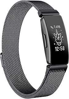 Meliya Bands for Fitbit Ace 3 /Ace 2, Stainless Steel Metal Mesh Loop Wristband Replacement for Ace 3 /Ace 2 Fitness Tracker for Kids