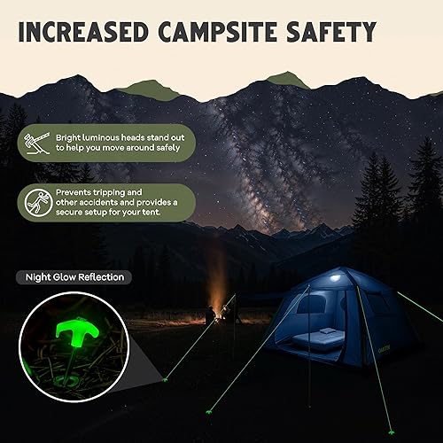 Miniatura 8 de CloudCamp - Tienda de campaña inflable para 6 personas con protección UV, tela Oxford impermeable, tienda de campaña glamping de configuración