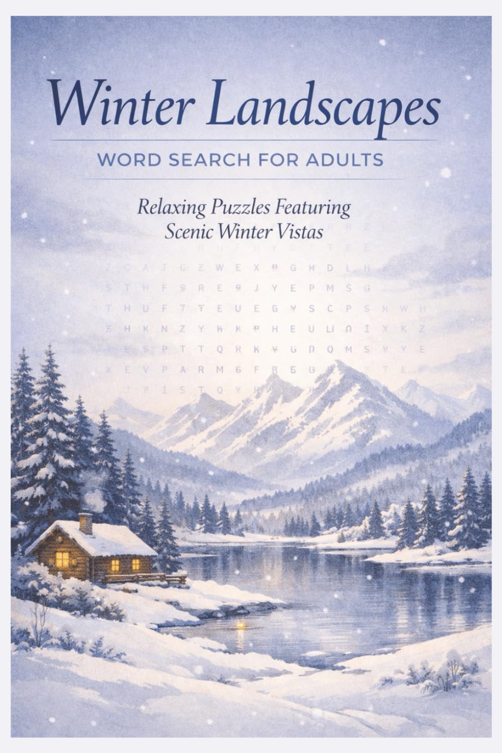 Winter Landscapes Word Search for Adults: Relaxing Puzzles Featuring Scenic Winter Vistas