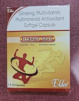 Eldervit Gold Multivitamin & Multimineral Antioxidant Gelatin Cap(3 X 10) (30 Capsules)
