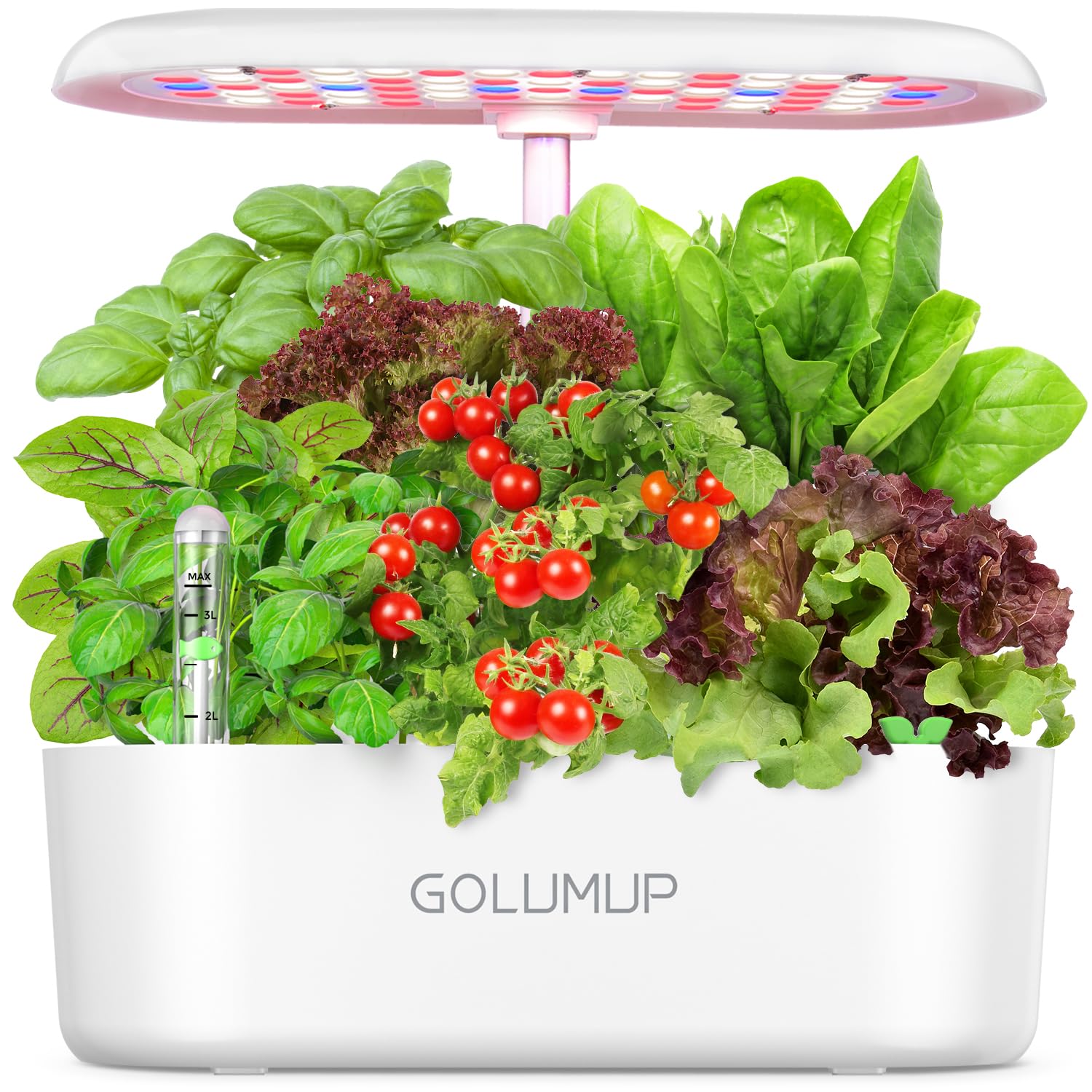 GOLUMUP Hydroponics Growing System 12 Pods Hydro Indoor Herb Garden with LED Light, Plants Germination Kit with Auto Timer, Smart Indoor Gardening System Gardening Gifts for Women