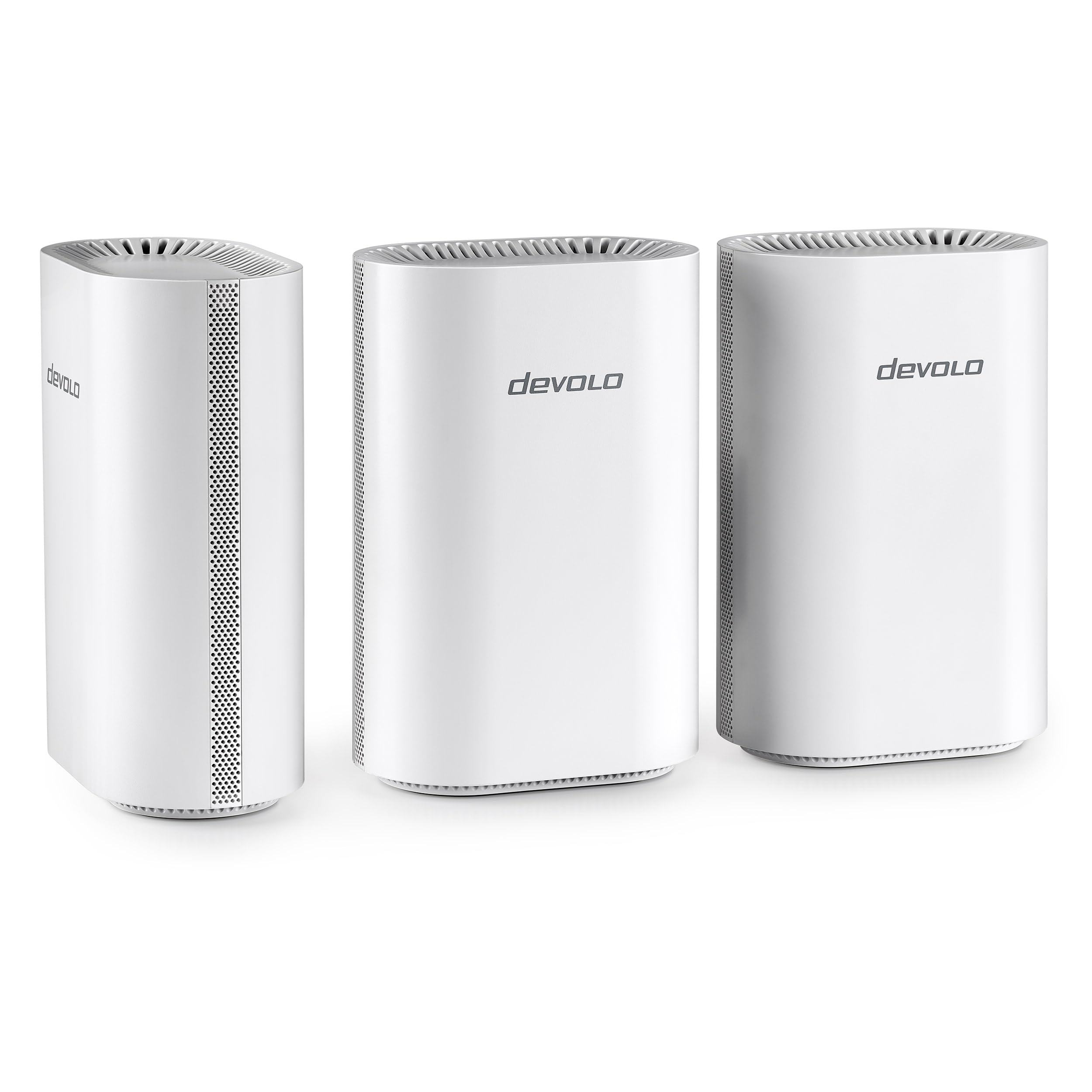 devolo WiFi 7 Mesh BE6500 3-Pack, Highspeed Mesh-WLAN-System, bis zu 6.500 Mbit/s, 2,5 Gbit/s-LAN-Anschluss, weiß