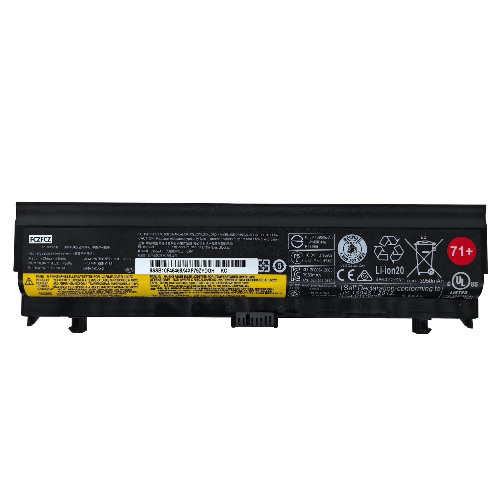 Amazon.com: FCZFCZ 00NY488 Battery 48Wh 4500mAh Replacement for