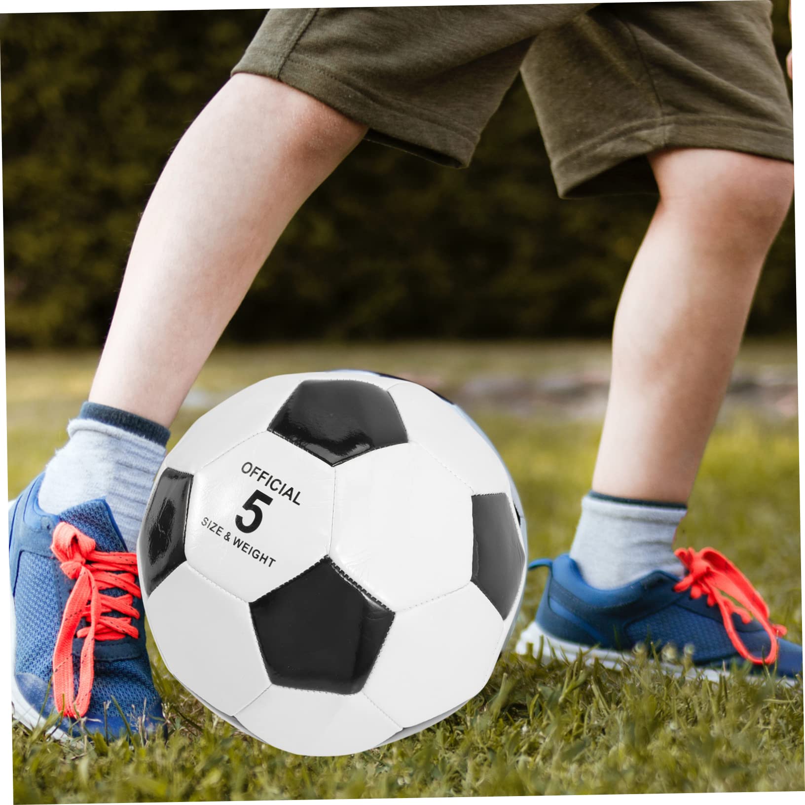 Pallone da Calcio Taglia 5 per Allenamento Pvc 6 Pezzi Ragazzo Ragazza | Pratica su Cemento e Training Calcio, Alta Elasticità, Buona Presa, Resistente All’usura