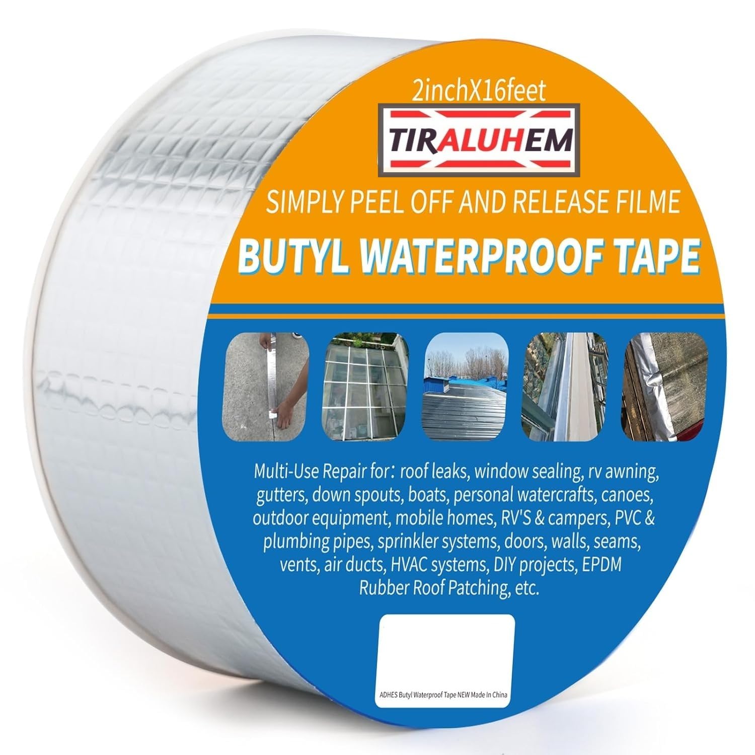 Leakage Repair Waterproof Tape for Pipe Leakage Roof Water Leakage Solution Aluminium Foil Tape Waterproof Adhesive Tape Sealing Duct Rubber Tape for Leakage (2024/ 5M long X 5CM width) (B0DFQHFT5V) Amazon Price History, Amazon Price Tracker