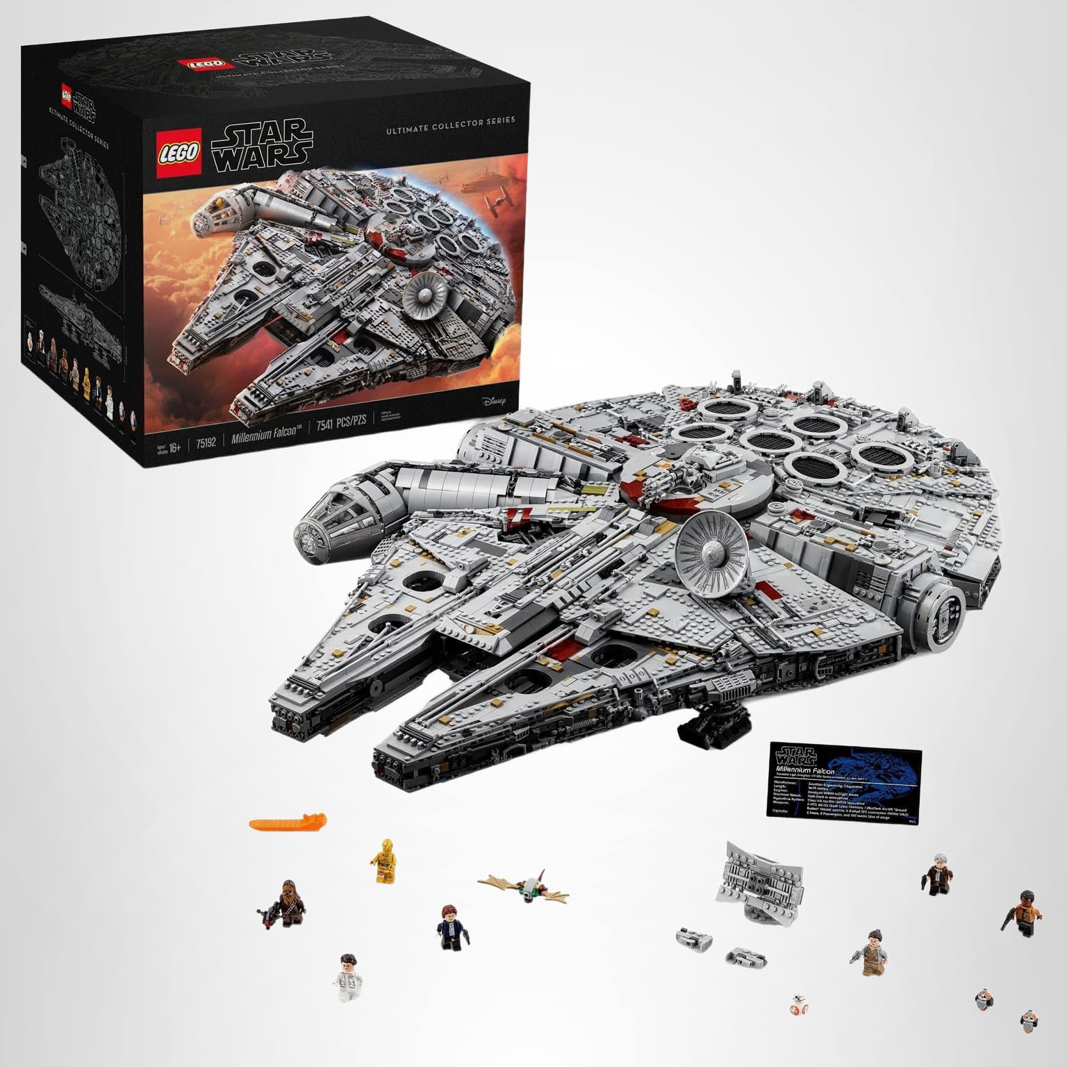 LEGO Star Wars Millennium Falcon - Building Set for Adults, Ages 16+ - Gift for Birthday - Movie Collectible Model Kit - Display in Home or Office - 75192