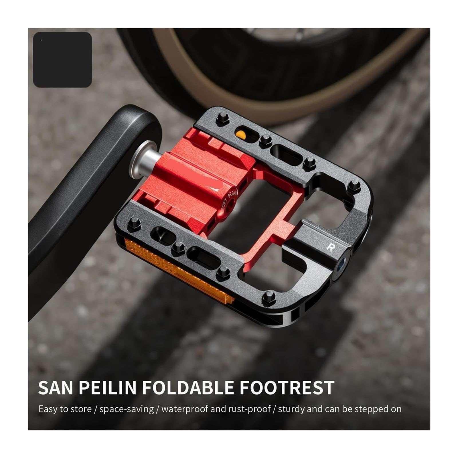 1 para płaskich pedałów rowerowych ze stopu aluminium