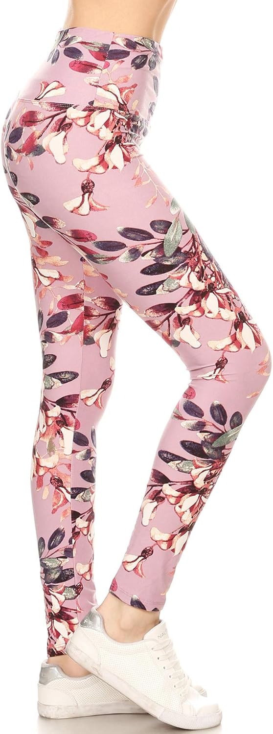 Leggings Depot Women's High Waisted Skull & Halloween Print Leggings