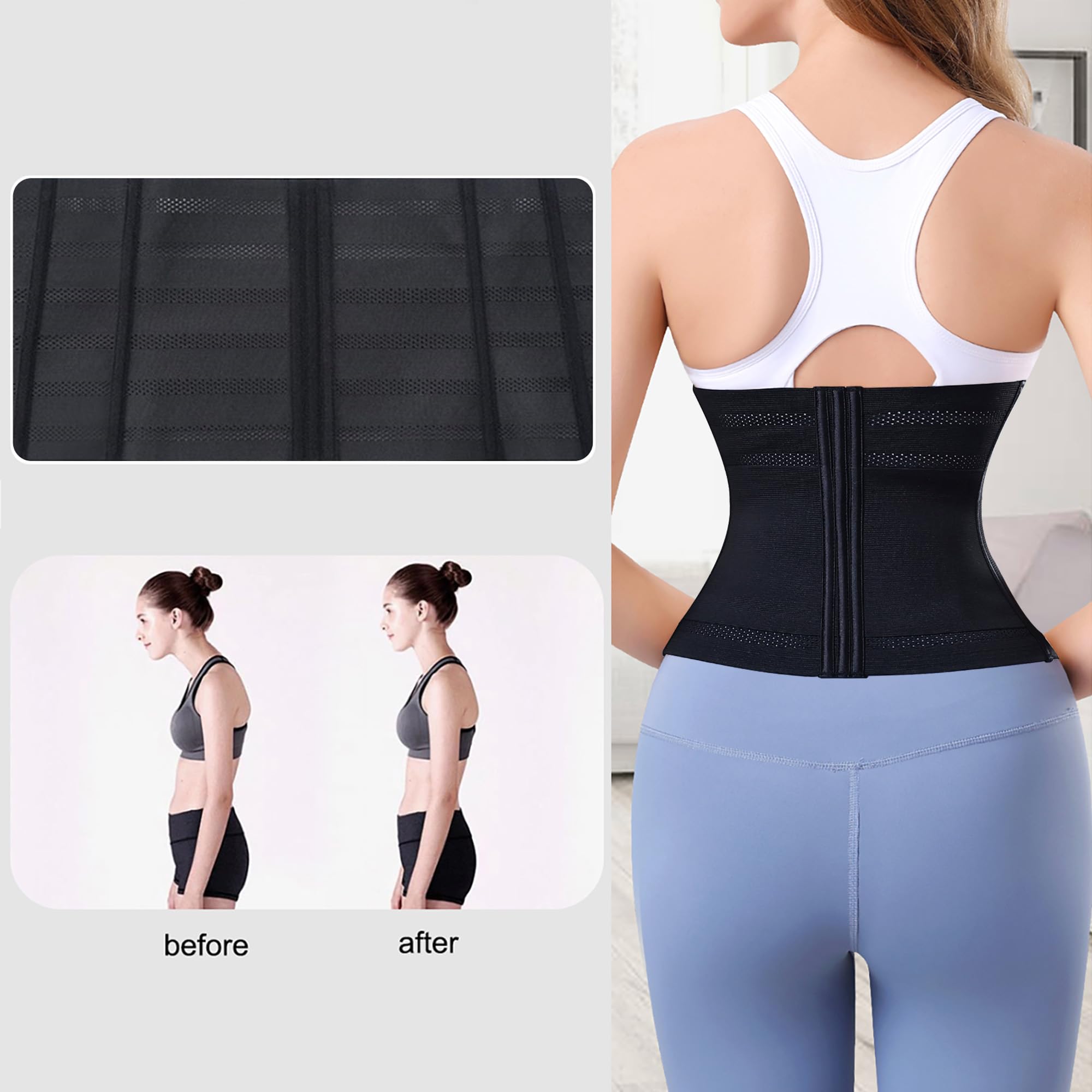 Ceinture de Sudation Waist Trainer Corset Minceur Ventre Plat pour Hommes et Femmes