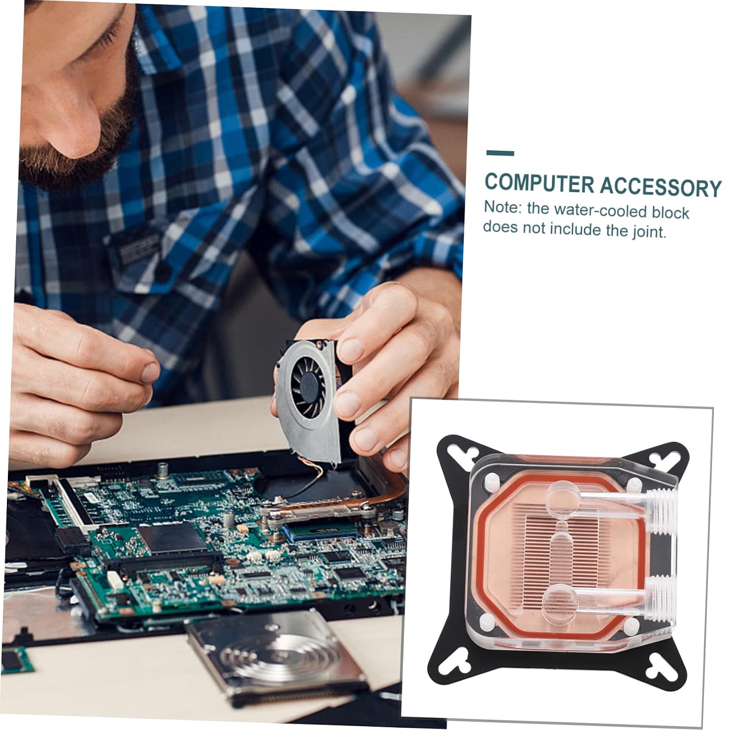 KICHOUSE Copper Base Gpu for Water Cooling Graphics Card Heat Sink Performance Longevity Quiet Compatible Standard Cooling Systems