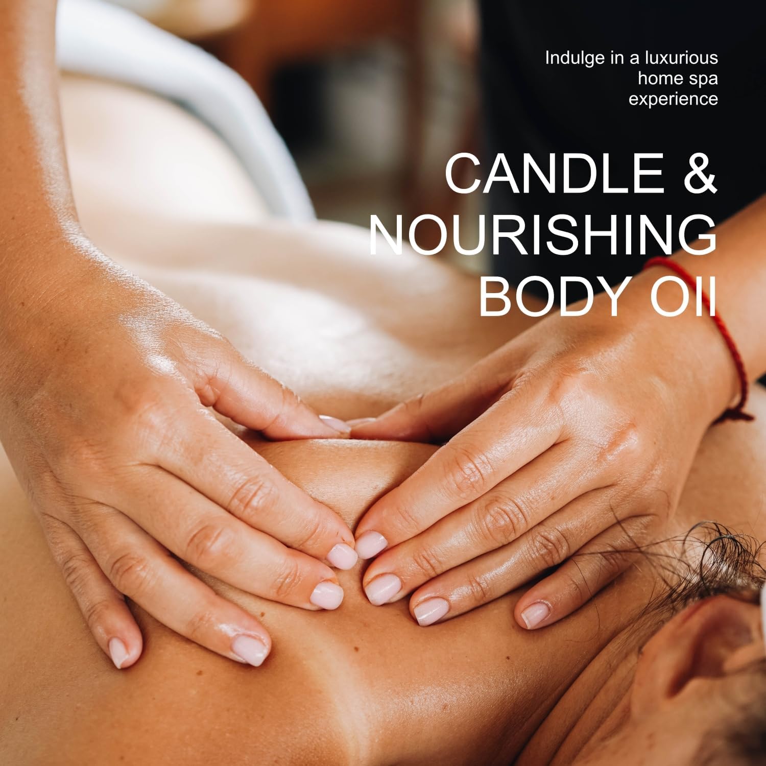 Massage Candle - Soy + Hemp Seed Oil Based - Massage Oil Candle - Body Oil & Lotion Candle - Home SPA Candle for Relaxation - 1.77OZ (Sweet Peach) - Image 5