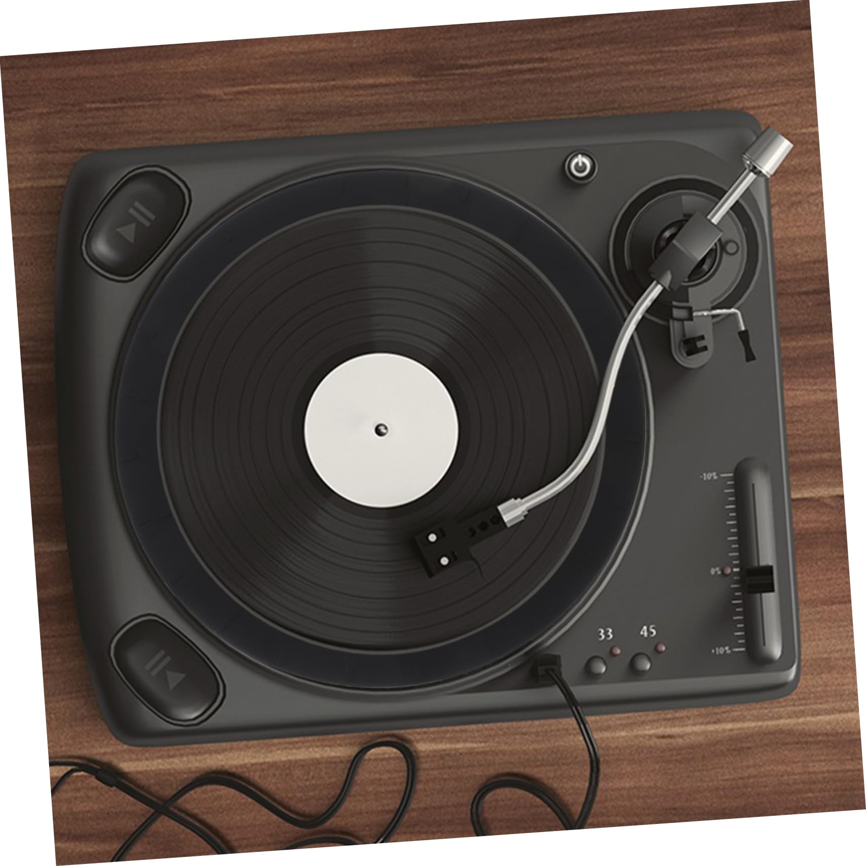 HOMOCONO Vinyl Record Mat Turntable Pad Anti-Slip Silicone Record Player Accessory