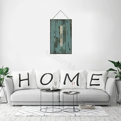 Vista 155 de Letrero colgante de madera con letra A, letrero de madera, decoración del hogar, 26 letras del alfabeto de metal, placa de madera, decoración