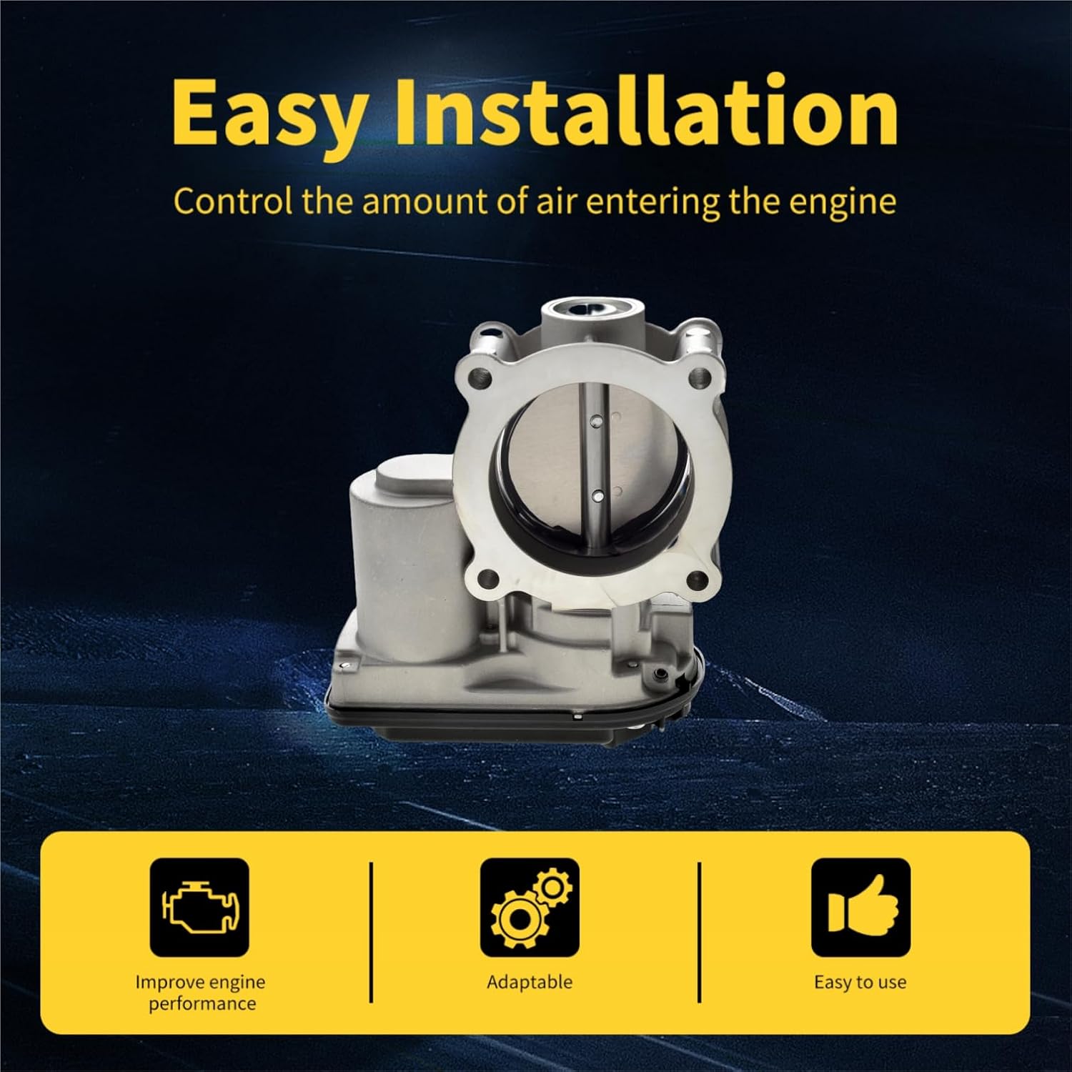 Electronic Throttle Body Fit for Ford Escape 2009-2018, Fusion 2010-2018, Ranger 2013-2016, Transit Connect 14-18, Lincoln MKZ 11-18, Mercury Mariner 09-11 S20067 67-6015