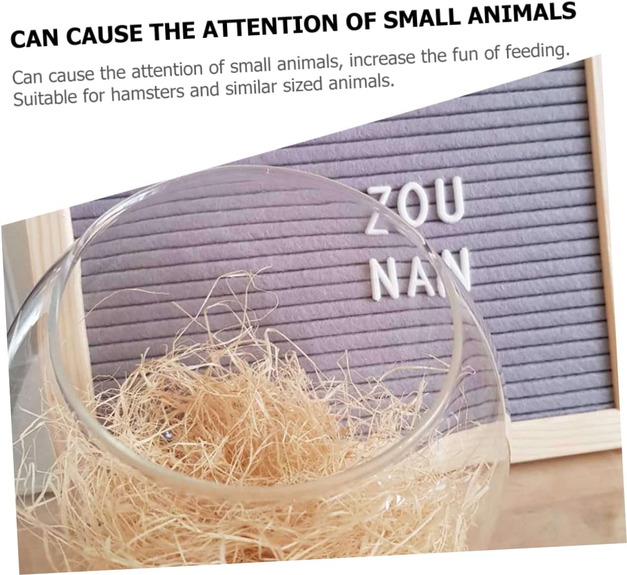 GALPADA Glass Hamster Nest for Small Pets Cooling Rest Play House image 3
