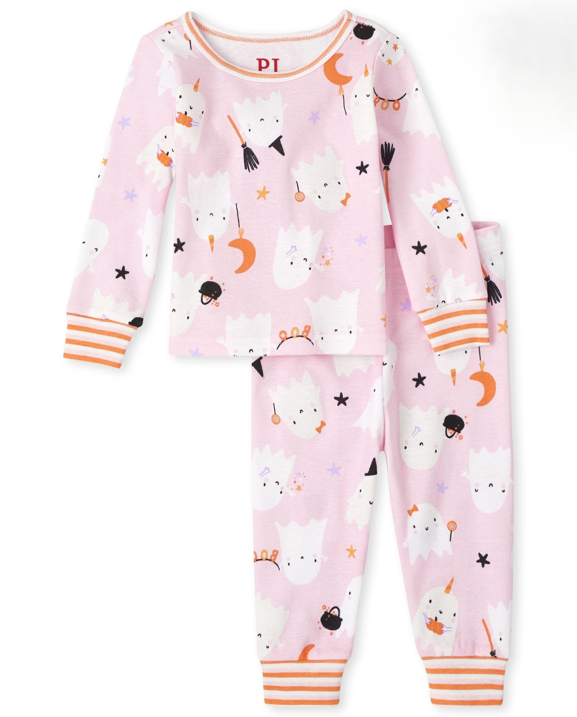 The Children's Place Baby and Kids' Sibling Matching Halloween and Holiday Pajama Sets, Cotton