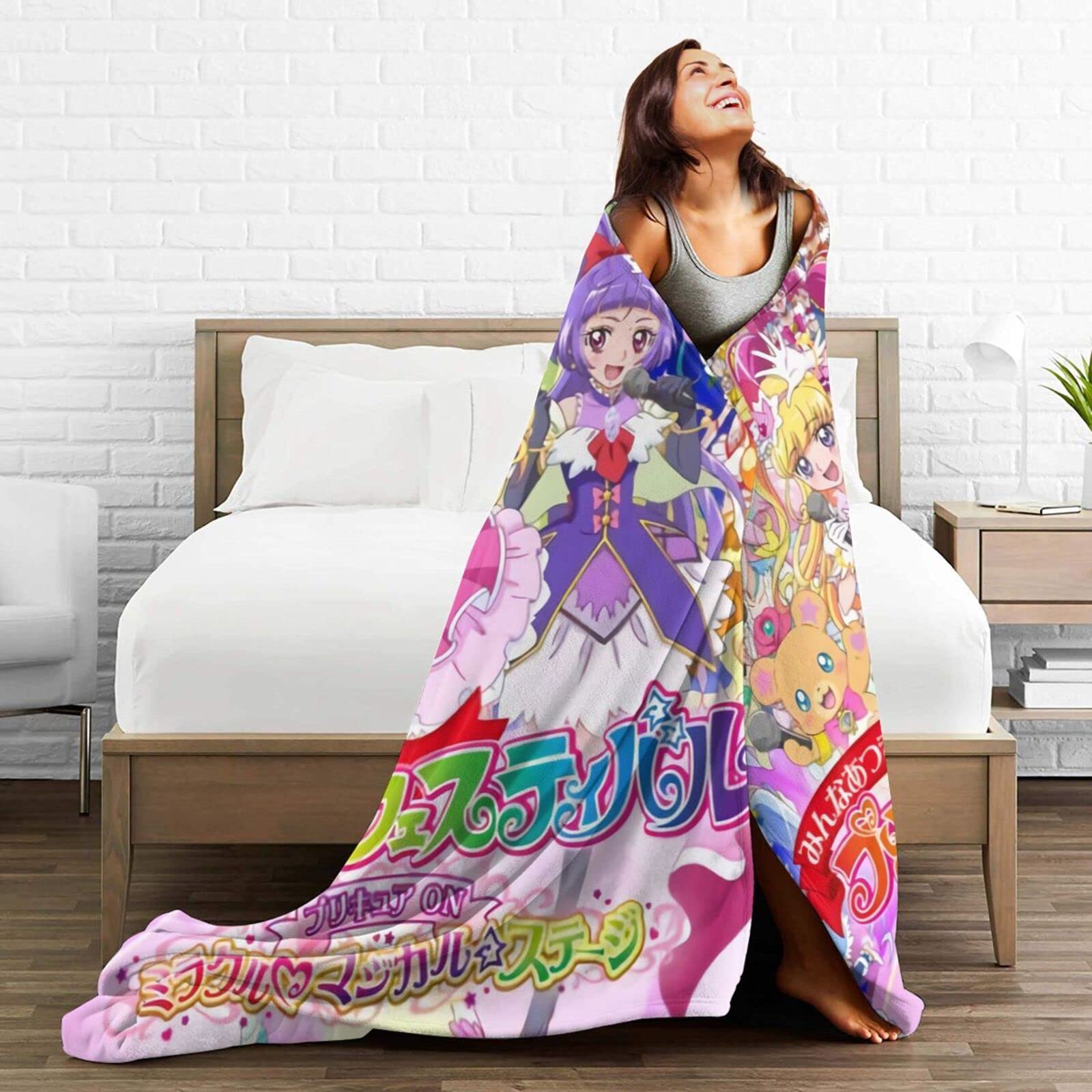 Amazon｜魔法つかいプリキュア5 おしゃれ フリース生地 毛布
