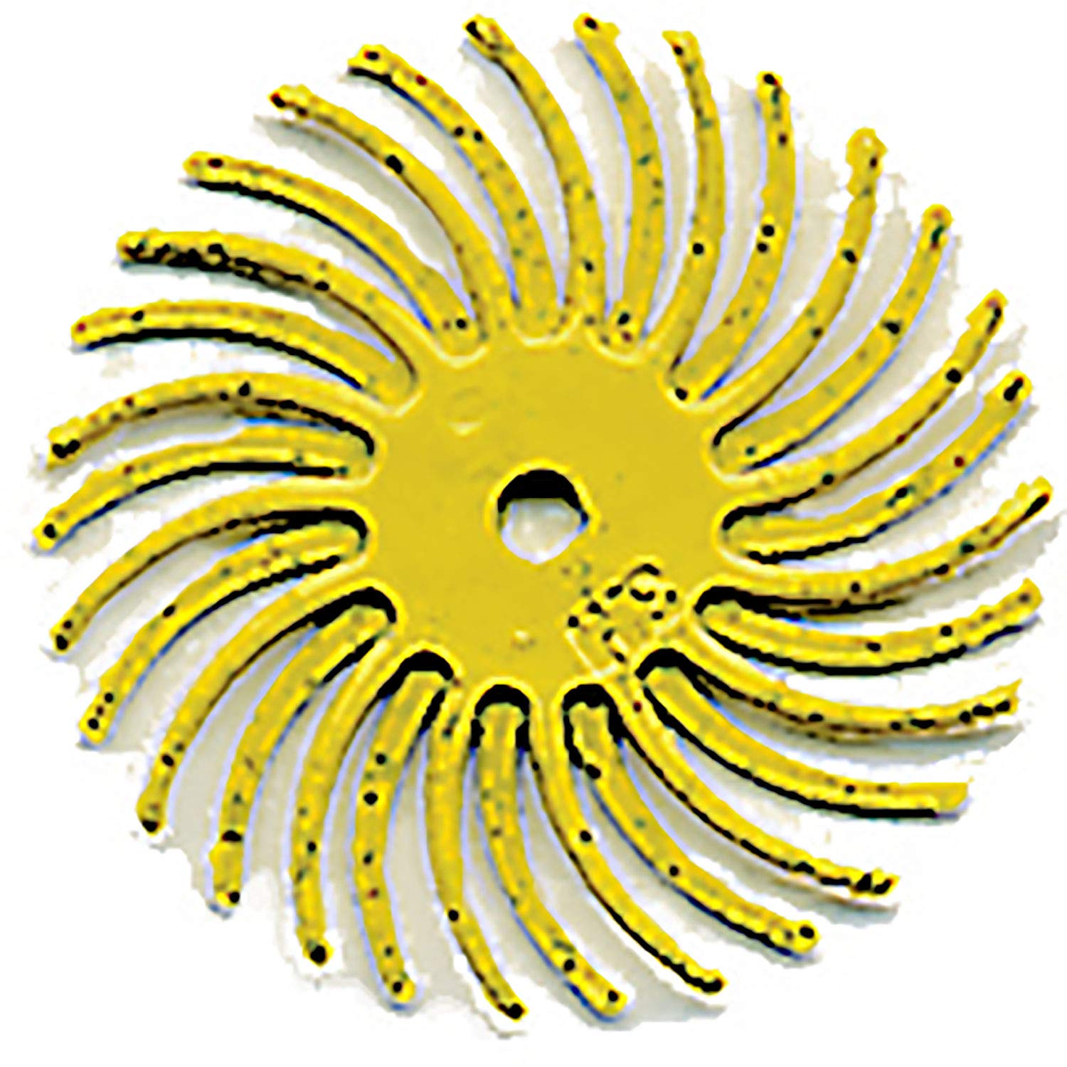 Radial Bristle Disc, 3/4” Dia., Yellow, 80 Grit, Pack of 6