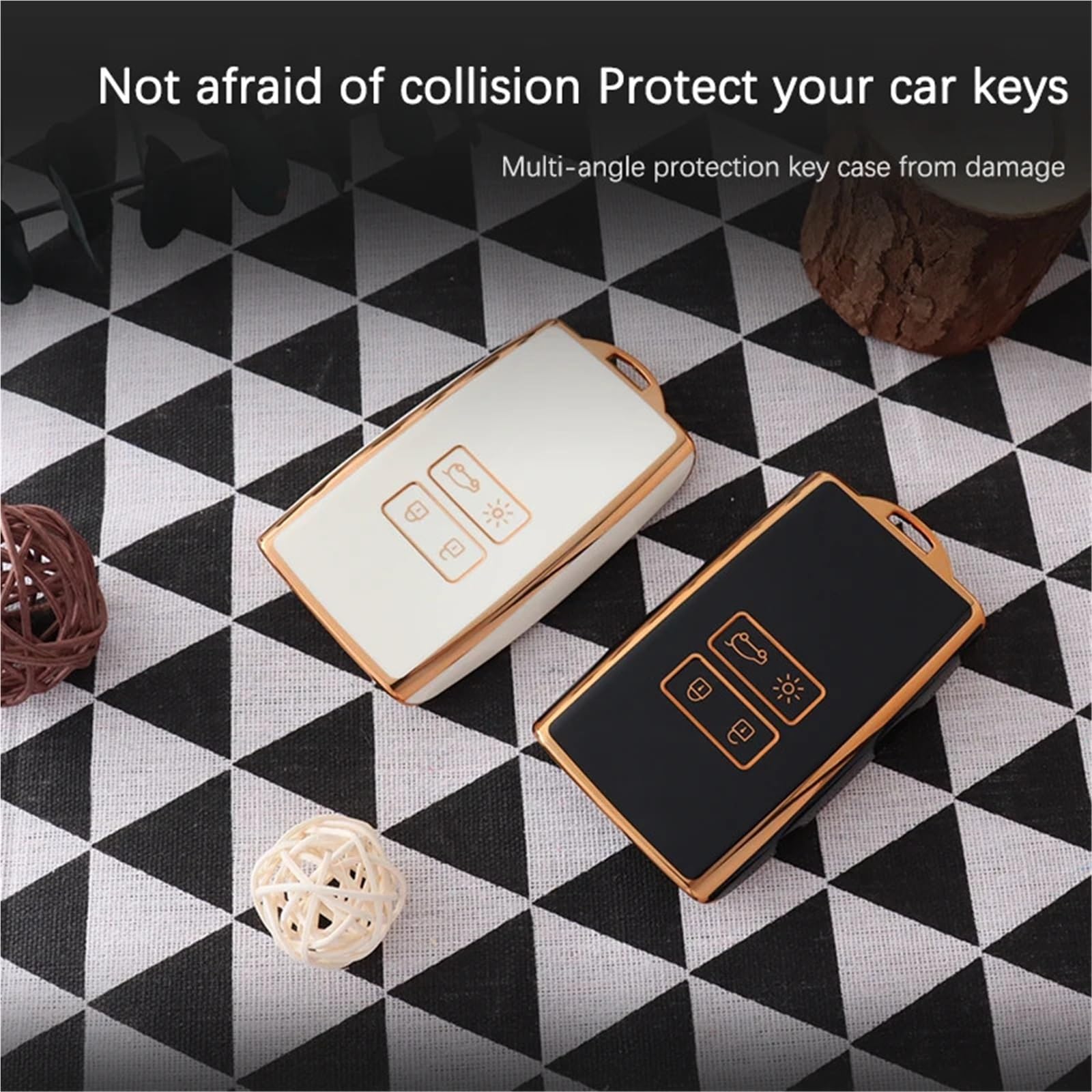 Ochronna obudowa kluczyka samochodowego TPU do Renault Captur Koleos Kadjar | Ultra cienka, odporna na wstrząsy, całkowicie zakrywająca osłona pilota. Łatwy montaż, precyzyjne wycięcia.