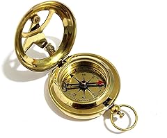 THOR INSTRUMENTS Brass Push Button Direction Sundial Compass Pocket Sundial Compass Rustic Vintage photo THOR INSTRUMENTS Brass Push Button Direction Sundial Compass Pocket Sundial Compass Rustic Vintage