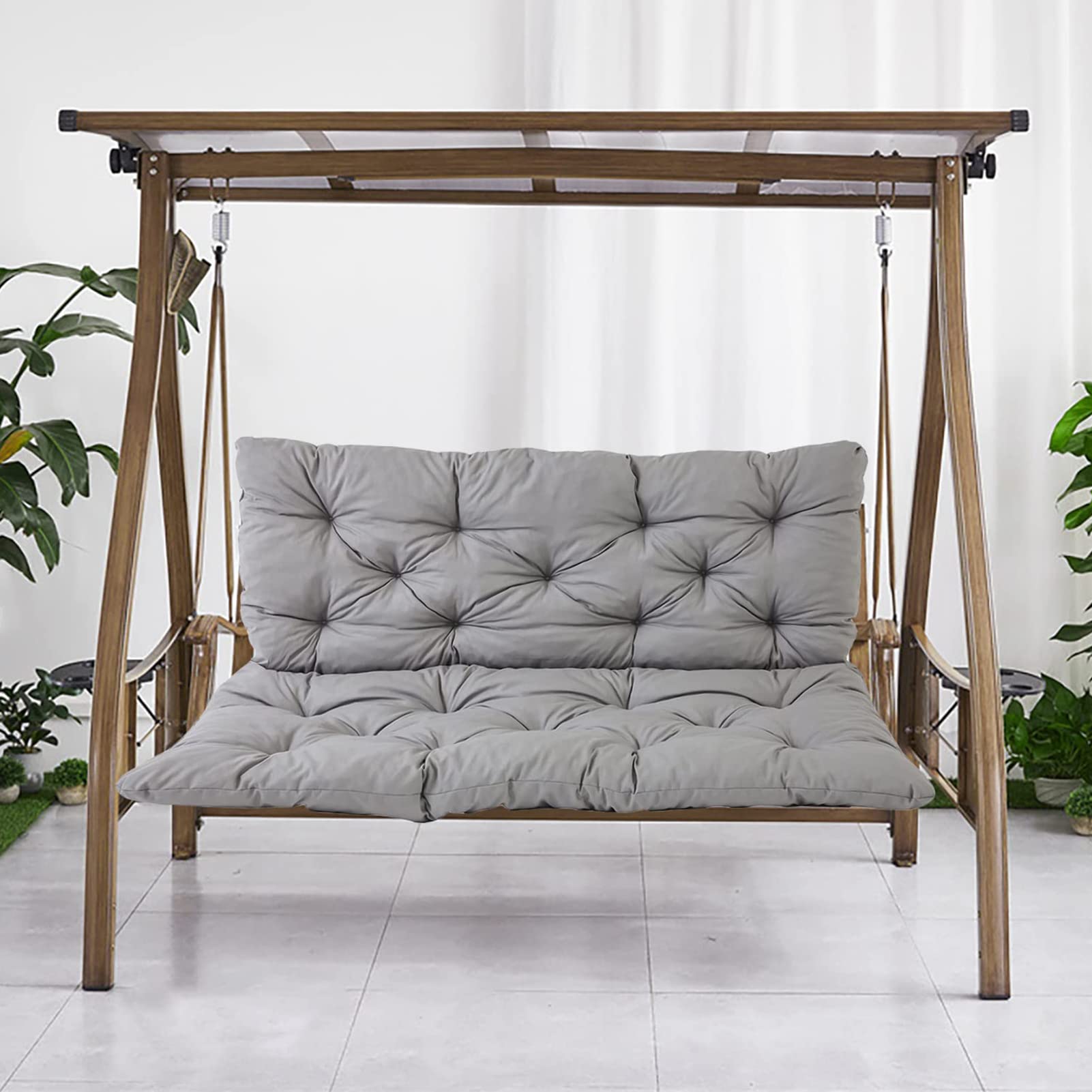 Coussins de banc de jardin imperméables : la solution antidérapante contre les assises humides