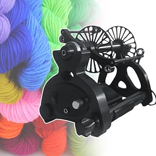 MáQuina Bobinadora AutomáTica De Hilo De Lana, Puerto De AlimentacióN De 14 Mm, RotacióN hacia Adelante/hacia AtráS, Velocidad Ajustable, para Entusiastas del Tejido De Punto,Black