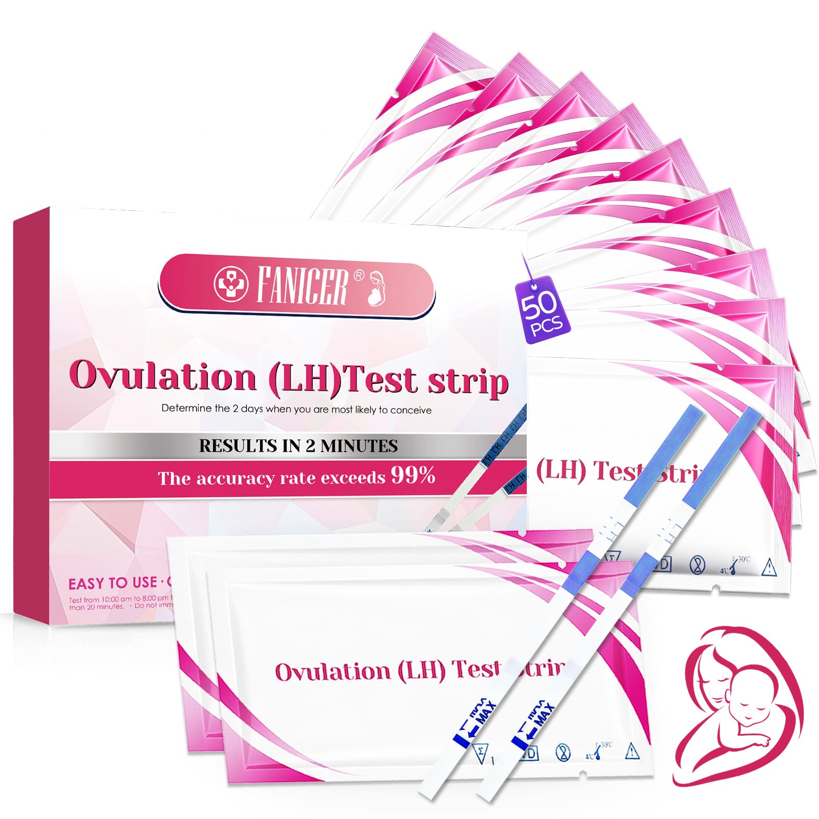 Test de Ovulación, Herramienta de Monitoreo Personal del Periodo Ovulatorio, Muestra Resultados Claros, Apoya la Planificación Familiar, Diseño de Operación Simple
