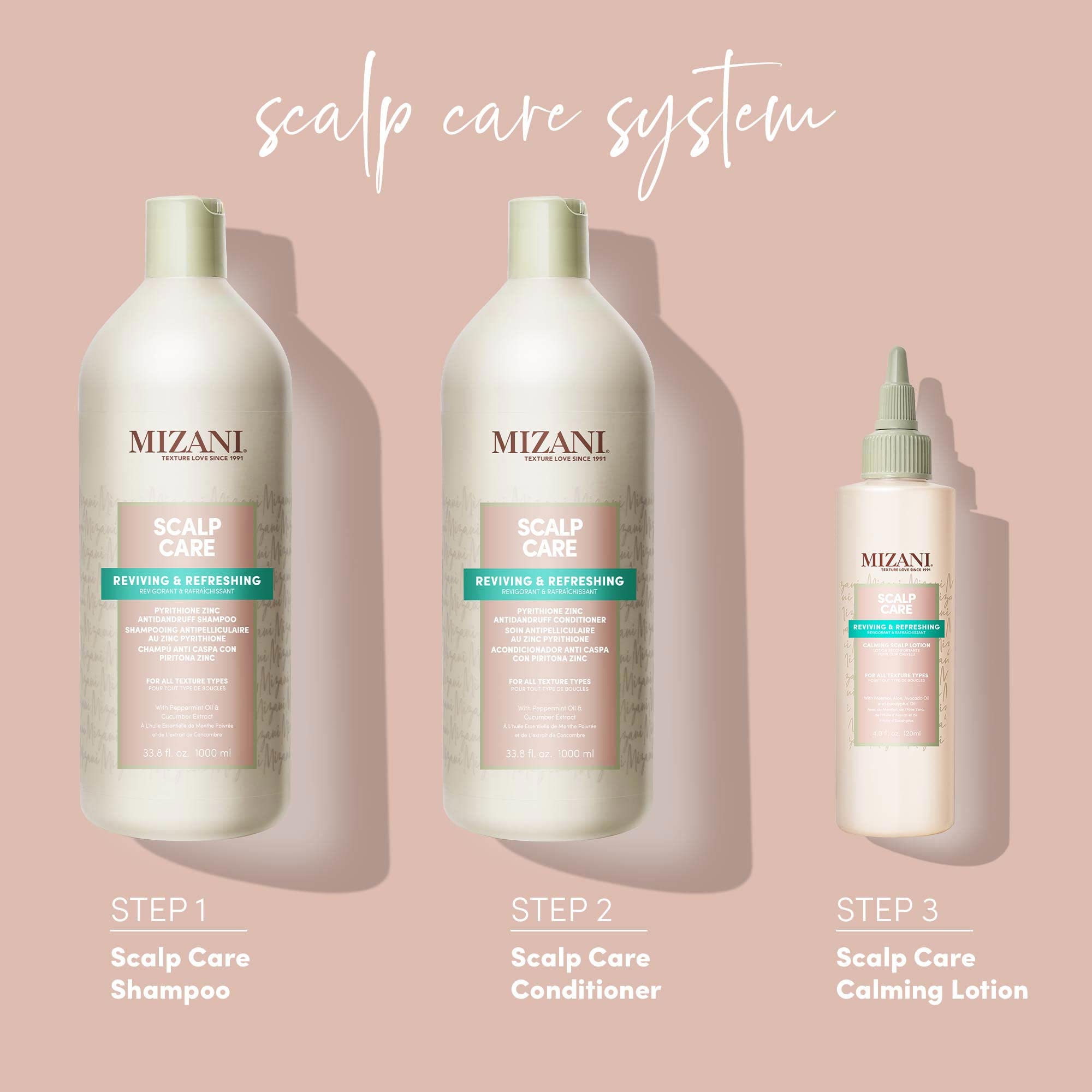 MIZANI Scalp Care Dandruff Shampoo for All Hair Textures