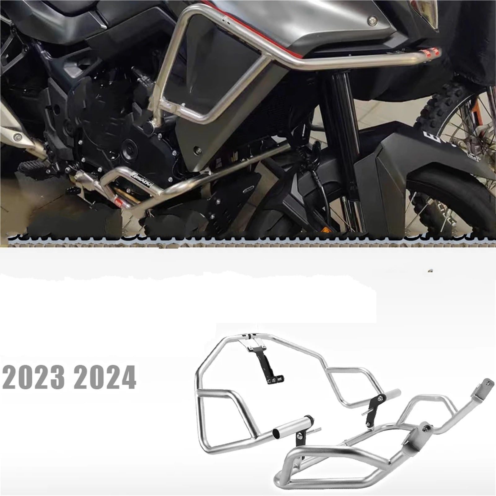 Do XL750 TRANSALP 750 2023 2024 Listwy zabezpieczające ramę Osłona silnika Wypadek Do autostradzie owiewki osłona Podwozie Spoiler