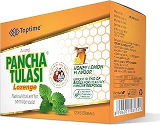 Deltas Panch Tulsi Lozenges - Ayurvedic Immunity Support & Respiratory Health Tablets (60 Count)