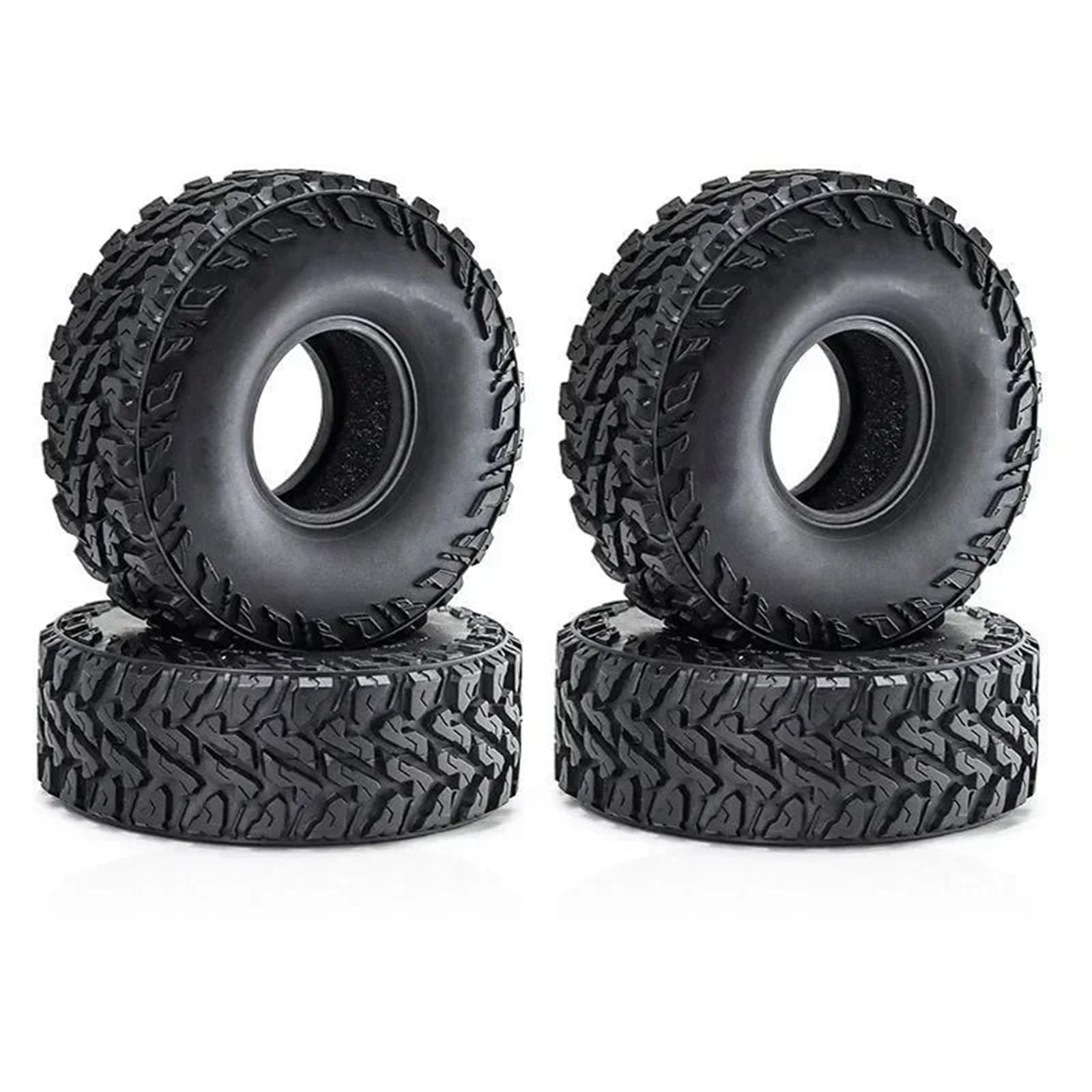 Per SCX10 90046 D90 Per TRX4 Per TRX6 D261 Per Redcat Per Rock 1:10 4PCS 1.9 "Pneumatici Gomma Ruota Pneumatici RC Crawler Auto Accessori Giocattoli Rc