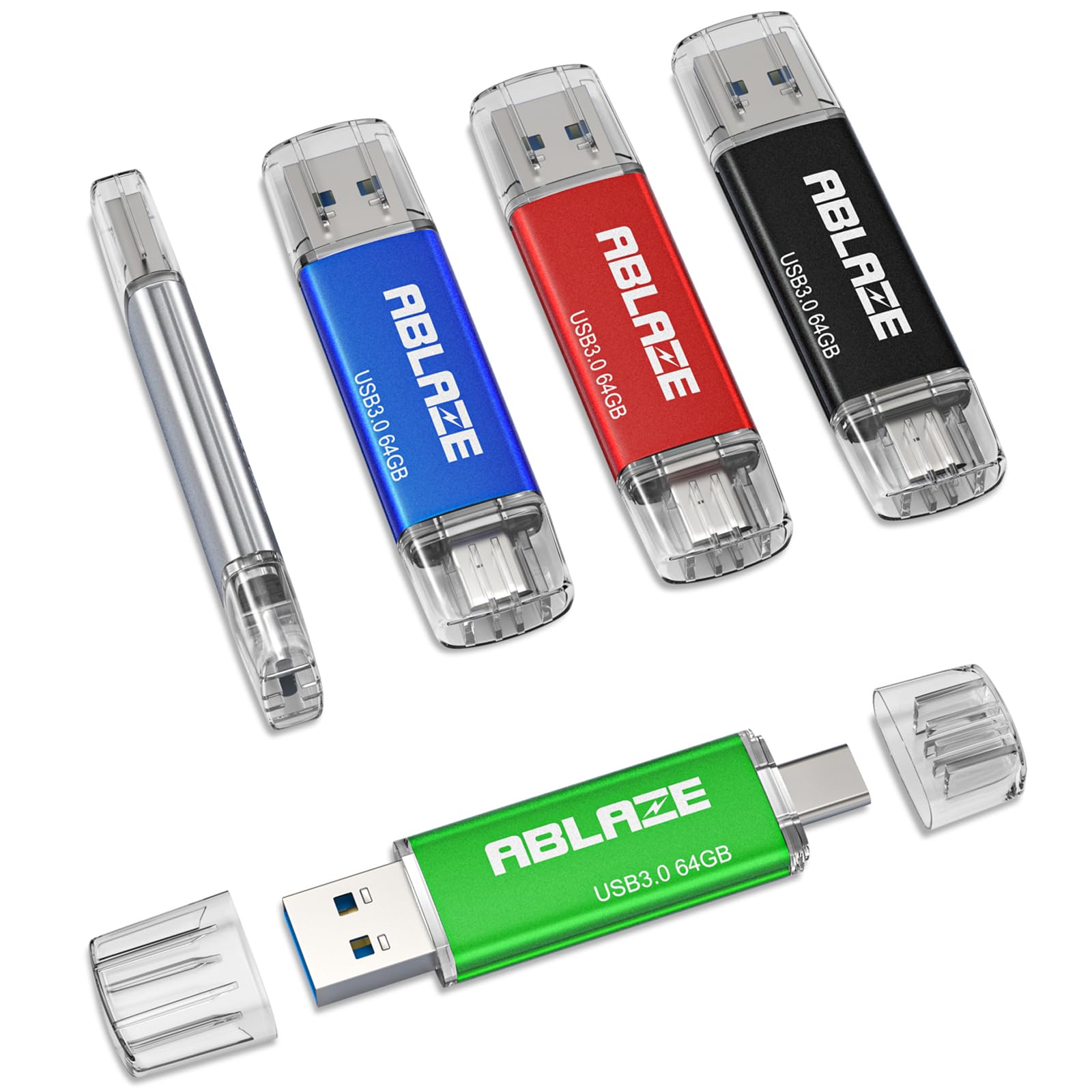Clé USB type C 64 Go ABLAZE double connecteur pour iPhone 15 et Mac - 8