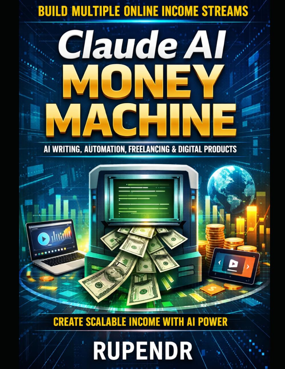 Claude AI Money Machine: Build Multiple Online Income Streams with AI Writing, Automation, Freelancing, and Digital Products