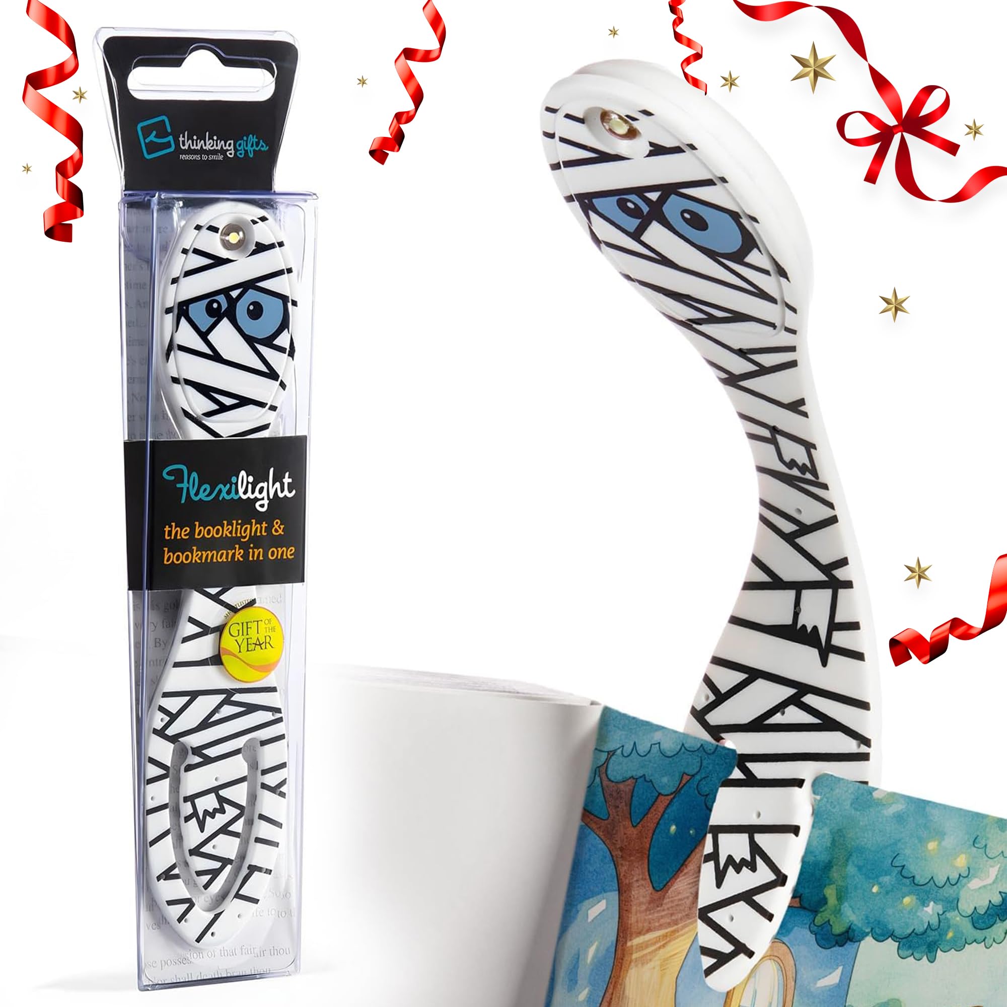 Gifts for Readers & Writers Flexilight 2-in-1 LED Reading Light | Clip-On Bookmark & Book Light | Reading Lamp for Children & Adults | Essential Book Accessories | Gift for Book Lovers