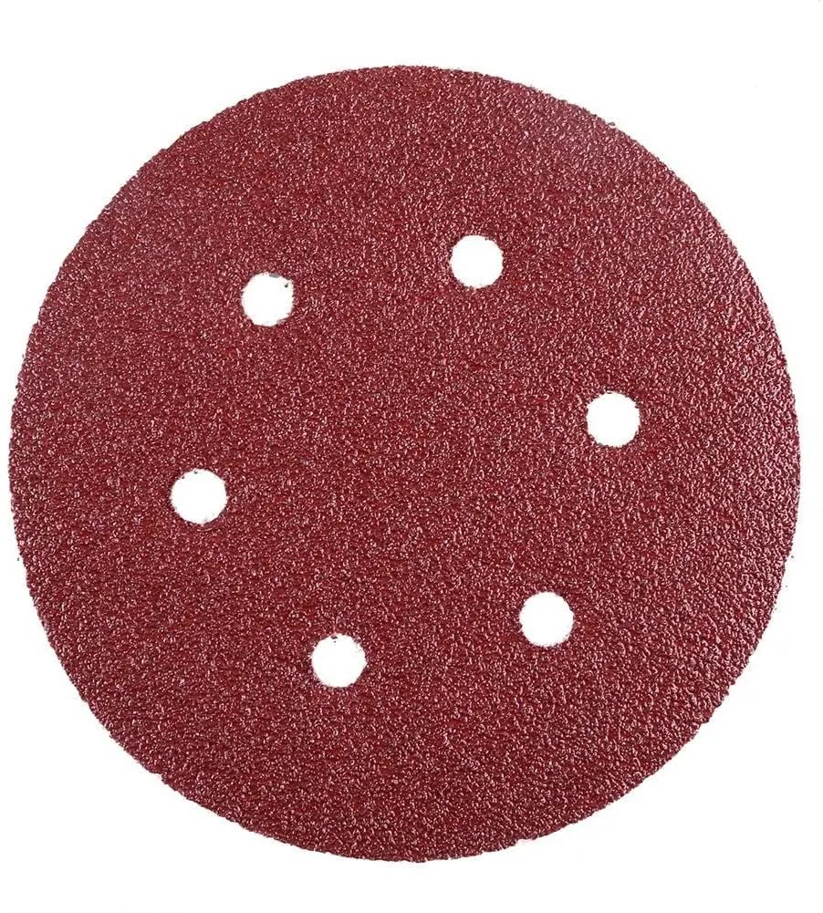 50 Discos De Lijado De 6 Pulgadas, Gancho Y Bucle De 6 Agujeros, Grano 80-2000, Papel De Lija De 150mm Para LIJADORA Orbital Aleatoria, Pulido Automático De Madera, 50 Uds.,2000