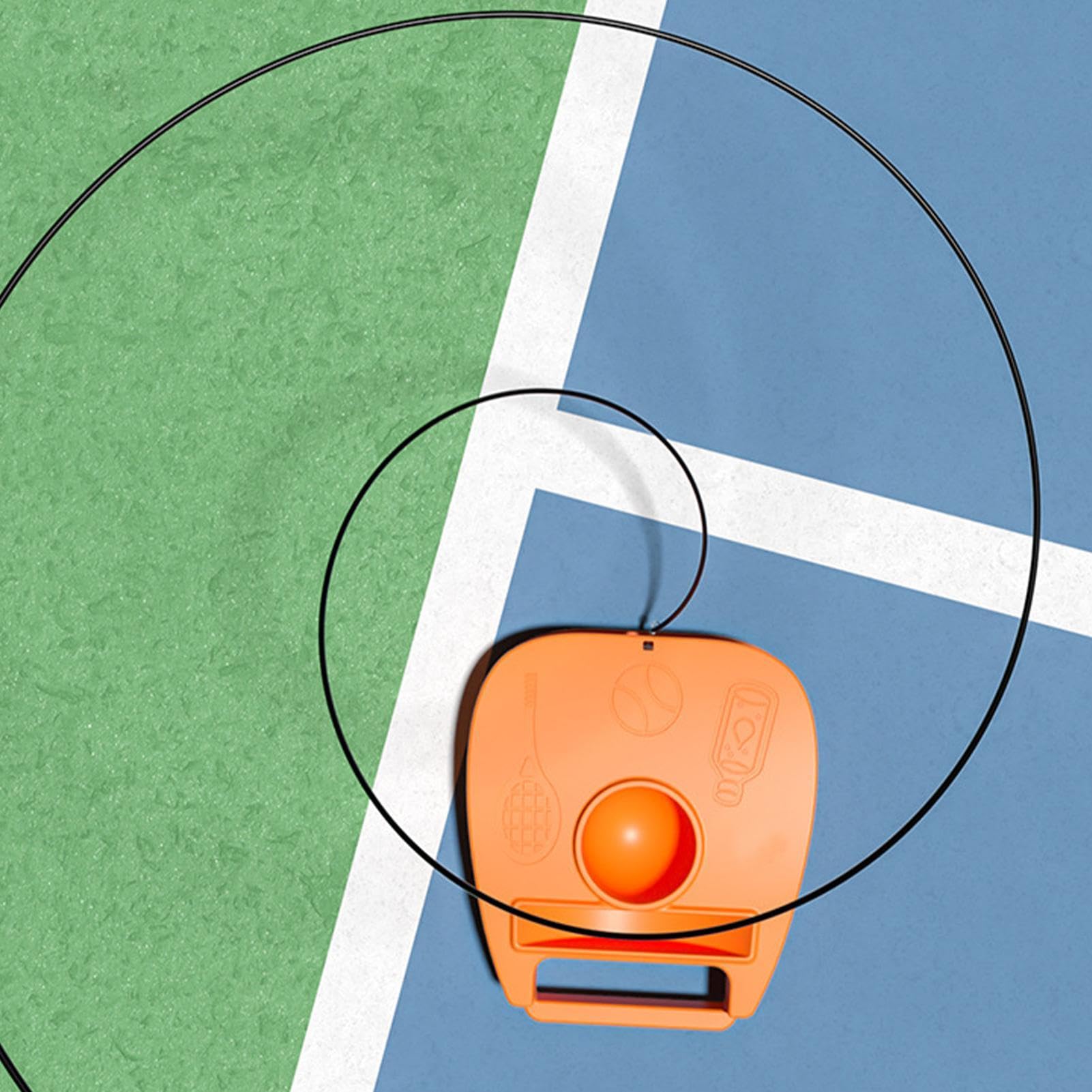 Tennistrainer,Tennis-Rebounder-Trainer Tennis-Übungstraining für Anfänger