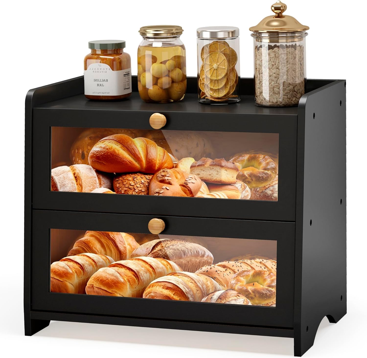 Double Layer Bread Box - Fresh Bread Storage -11 Double Layer Bread Box - Fresh Bread Storage -11