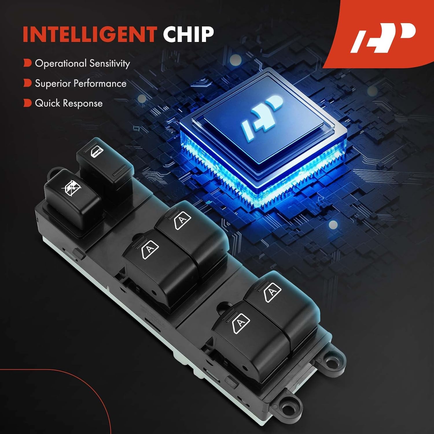 A-Premium Master Power Window Switch Compatible with Infiniti M35, M45, 2007, Front Left Driver Side, Replace# 25401EJ20A