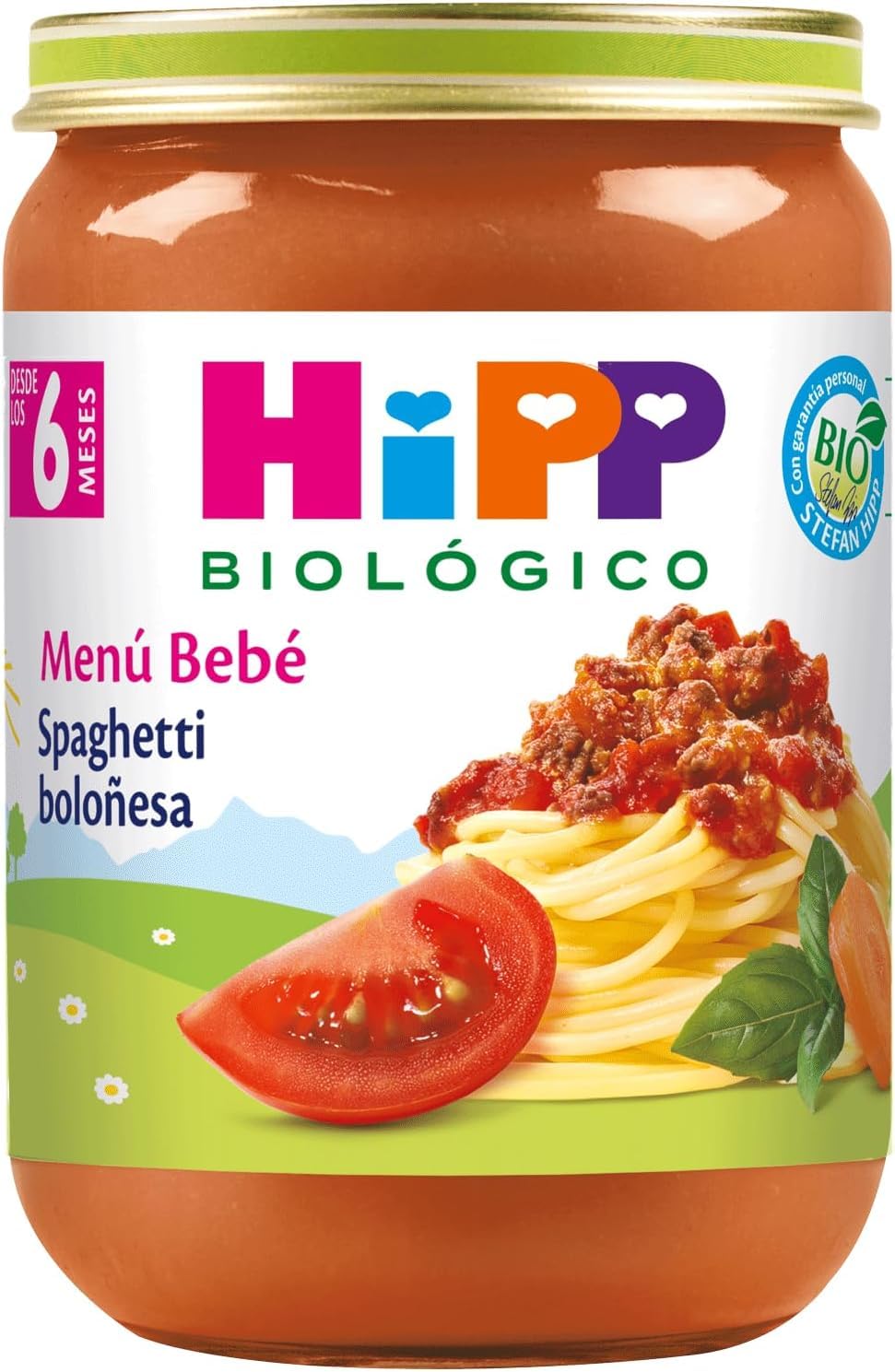 HiPP Tarrito Spaghetti Boloñesa BIO Pack 6x190g Bebé 6 Meses
