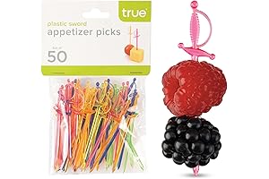 True Spear 50-Piece Mini Sword Toothpicks for Colorful Food and Appetizer Delectables