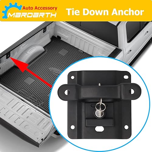 Miniatura 3 de Tacos de amarre compatibles con anclajes de caja 2015-2024 F150 F250 F350 con soportes de placas de amarre