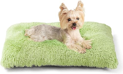 Miniatura 47 de EHEYCIGA Cama mullida para perros extragrandes, almohadilla de pelo sintético de felpa, cama XL calmante antiansiedad para jaula, lavable, suave y