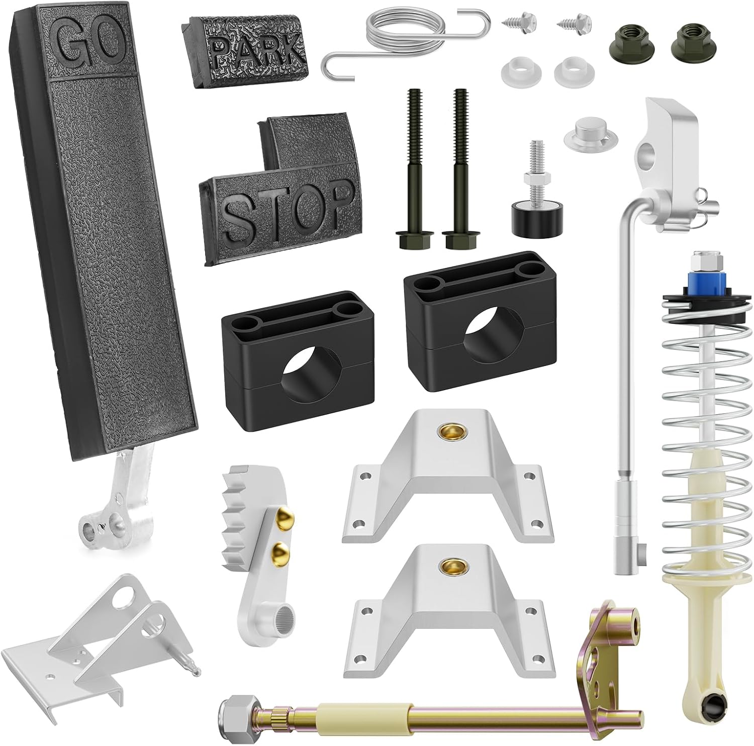 Club Car DS Accelerator Pedal Repair Bag Fits Club Car DS Carryall 1996-UP Golf Cart,Included Brake Block Mounting Set & DS Accelerator Pedal,OEM# 1017696 1011402 101187702 1011694