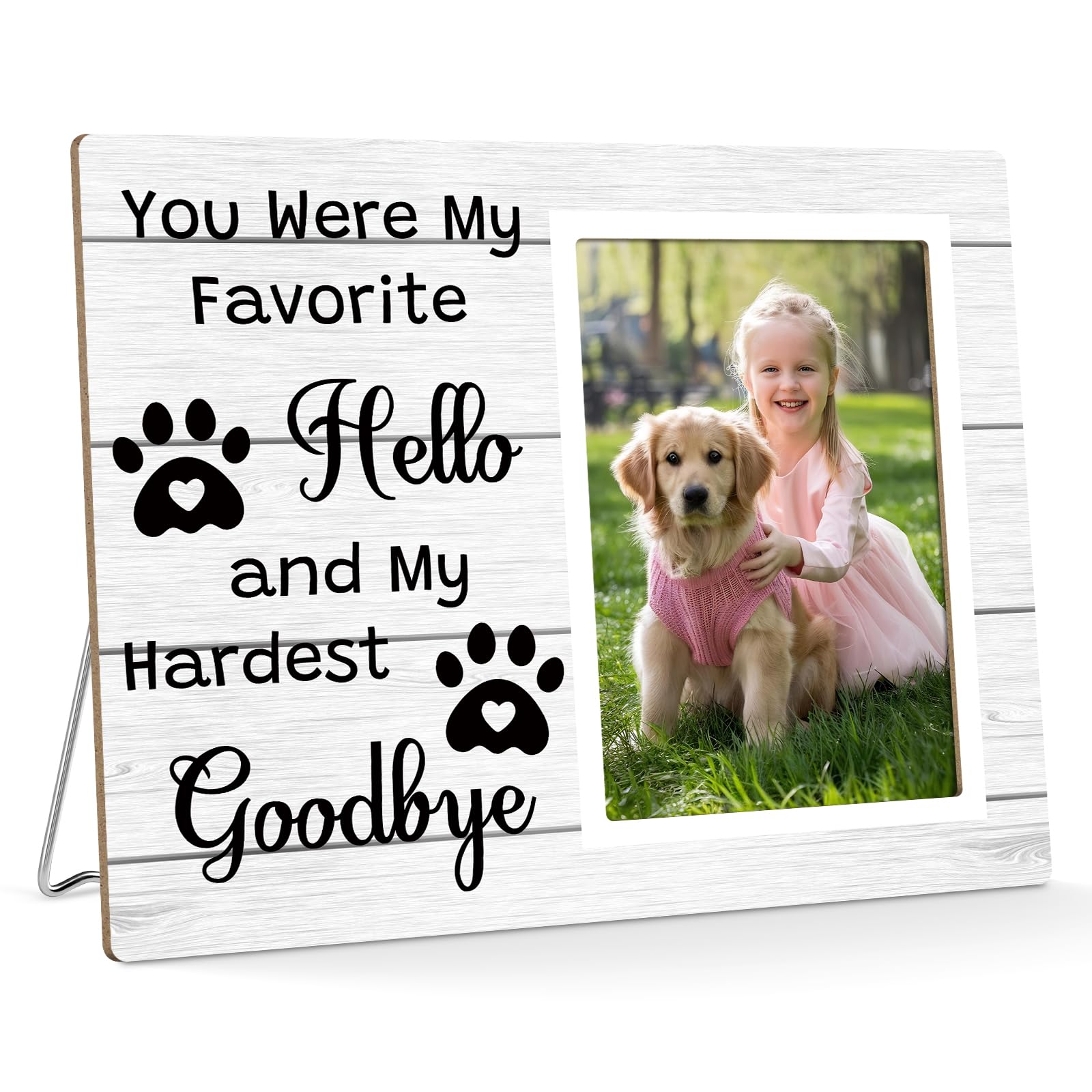 Dog Memorial Gifts for Loss of Dog Picture Frame Pet Memorial Gifts Loss of Dogs Sympathy Photo Frame in Memory of Pets Cat Remembrance Bereavement Gift for Pet Owner Animal Lover 4 X 6 in Photo โ image 1