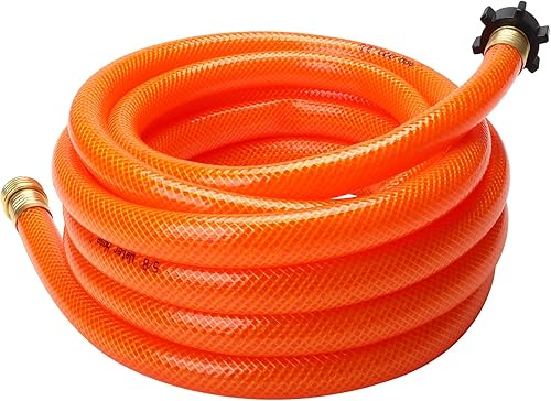 Miniatura 11 de Manguera de limpieza de tanque de agua negra, 5/8 pulgadas x 4 pies, naranja